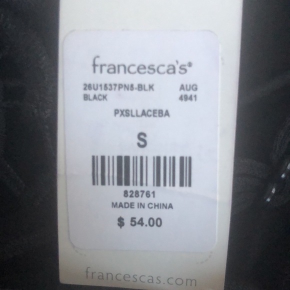 Monique Lace Back Black Jumpsuit from Francesca’s NWT Women’s Small - Picture 8 of 8